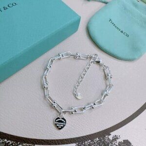 Tiffany & Co. Heirloom Silver Heart Tag Bracelet